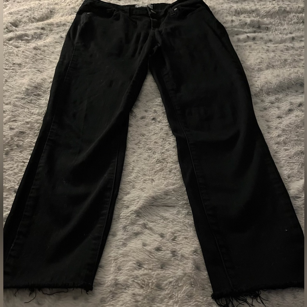 PAIGE Black Straight Leg Pants